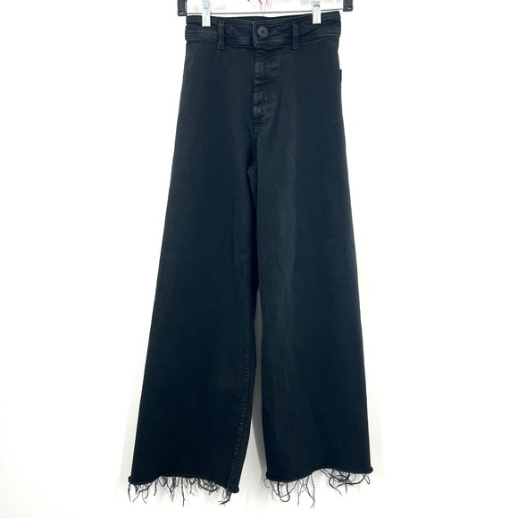 Zara the Marine wide leg Straight high rise wide leg black vintage inspired 2 - Picture 11 of 12